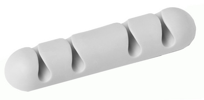 DURABLE Kabel-Clip CAVOLINE CLIP 4, 4 USB-Kabel, grau