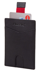 Alassio Kreditkartenetui RFID, aus Leder, schwarz
