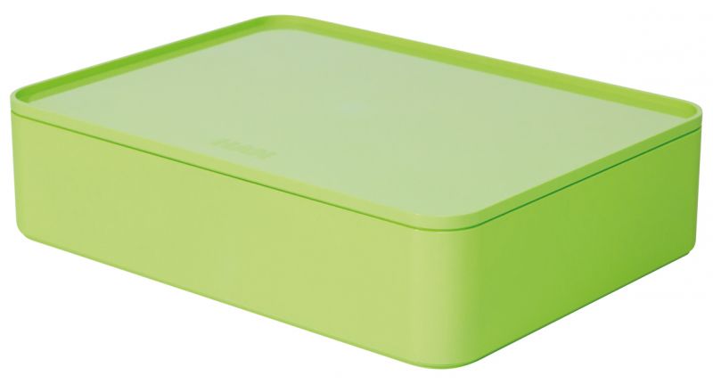 HAN SMART-ORGANIZER ALLISON – praktische Utensilienbox mit Innenschale und Deckel, lime green, 1110-80