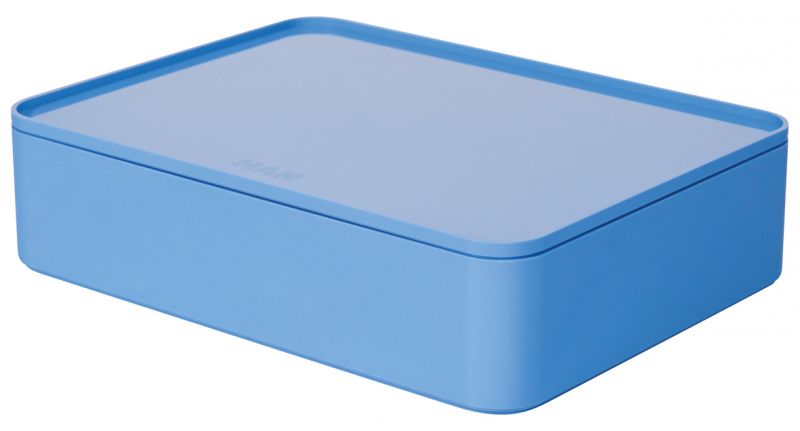 HAN SMART-ORGANIZER ALLISON – praktische Utensilienbox mit Innenschale und Deckel, sky blue, 1110-84