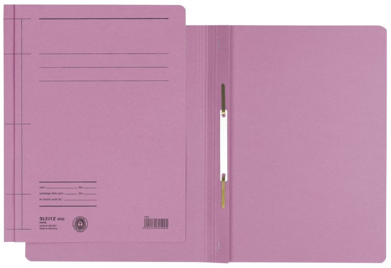 Leitz 3000 Schnellhefter Rapid - A4, 250 Blatt, kfm. Heftung, Manilakarton (RC), pink