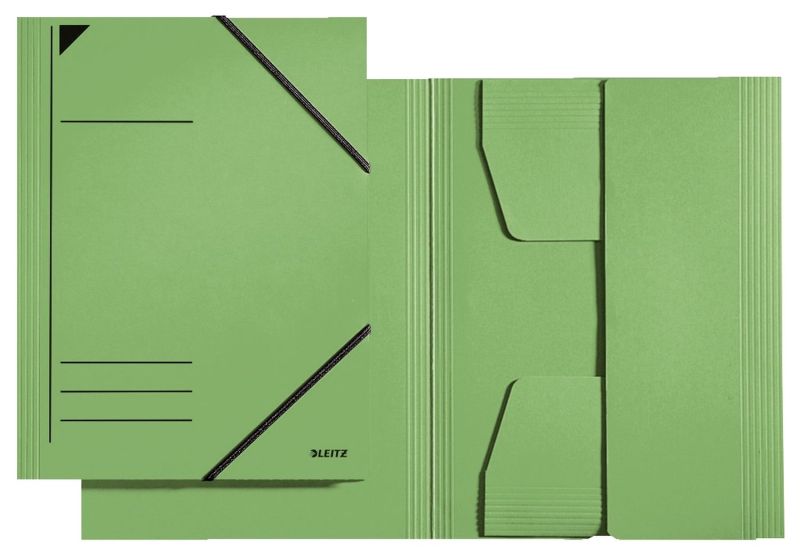 Leitz 3981 Eckspannermappe - A4, 250 Blatt, Pendarec-Karton (RC), grün