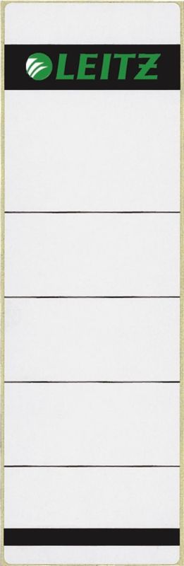 Leitz 1642 Rückenschilder - Papier, kurz/breit, 10 Stück, hellgrau