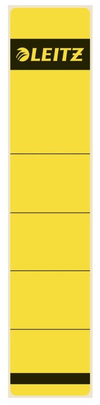 Leitz 1643 Rückenschilder - Papier, kurz/schmal, 10 Stück, gelb