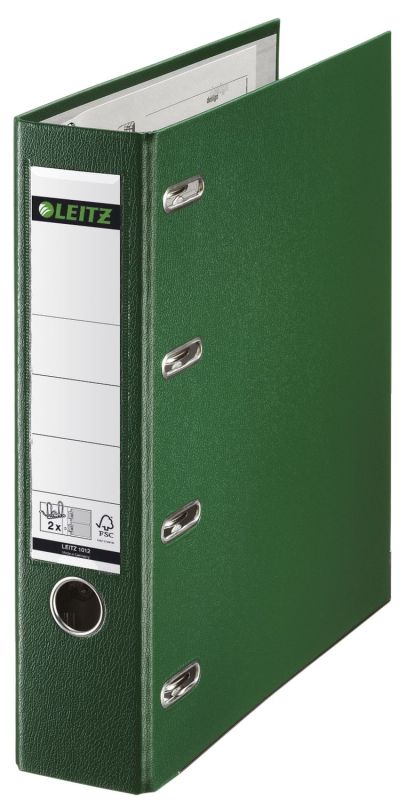 Leitz 1012 Plastik-Doppelordner - 2x A5 quer, 75 mm, grün