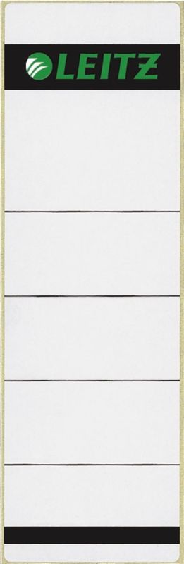 Leitz 1642 Rückenschilder - Papier, kurz/breit, 100 Stück, hellgrau