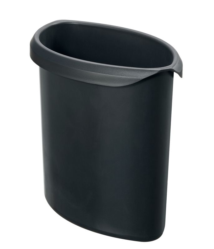 HAN Abfalleinsatz – Volumen 2,0 Liter. Für die perfekte Abfalltrennung in Premium-Qualität. Passend für die HAN Papierkörbe 18130, 18132 und 18200, schwarz, 1816-13