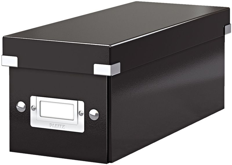 Leitz Archivbox WOW Click & Store - CD, schwarz