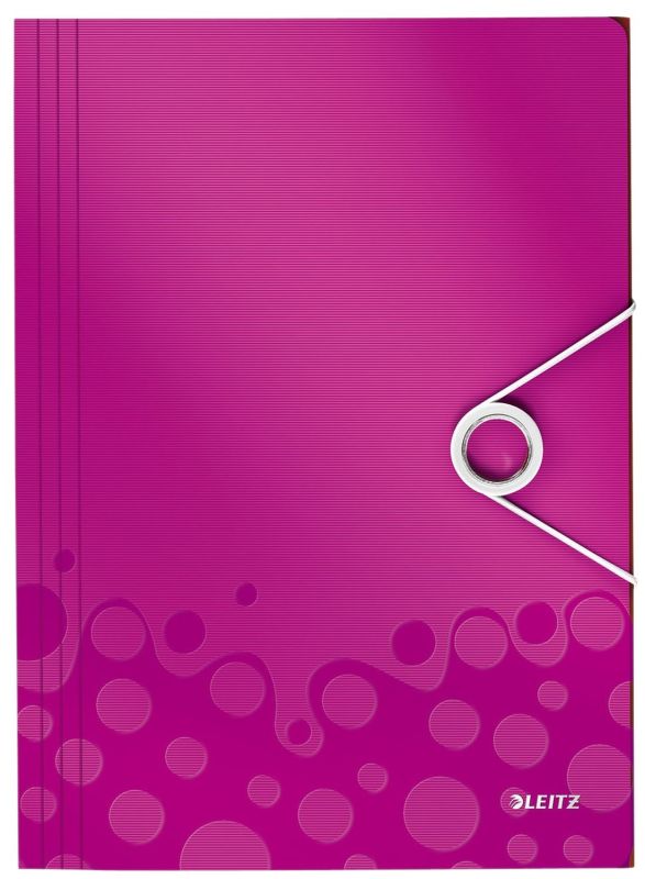 Leitz 4599 Eckspannermappe WOW - A4, PP, pink metallic