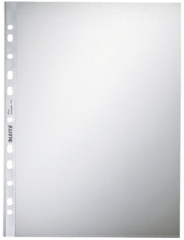 Leitz 4704 Prospekthülle Standard, A4, PP, genarbt, 0,10 mm, dokumentenecht, farblos, 100 Stück