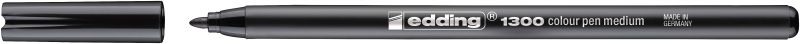 Fasermaler edding 1300 color pen, ca. 2 mm, schwarz