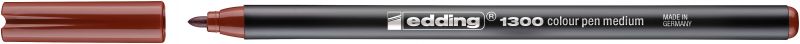 Fasermaler edding 1300 color pen, ca. 2 mm, braun