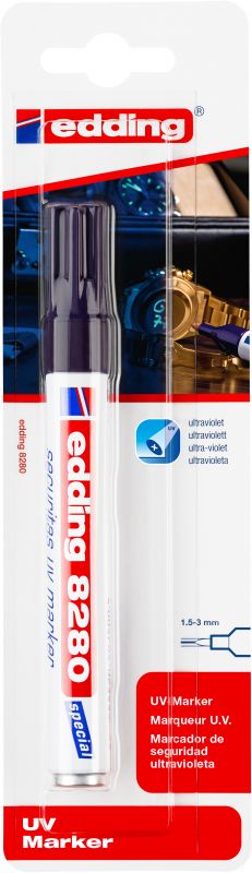 Spezialmarker edding 8280 securitas UV marker, 1,5-3 mm, farblos