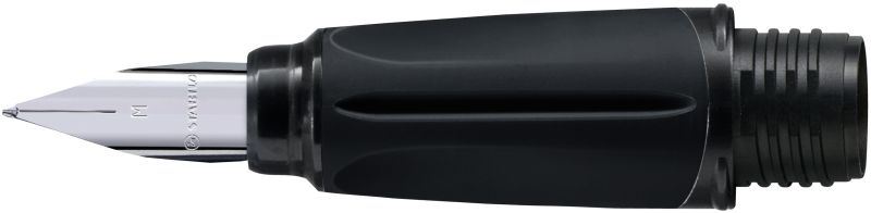 Griffstück für Schulfüller - STABILO EASYbuddy in schwarz/limette - mit Standard-Feder M