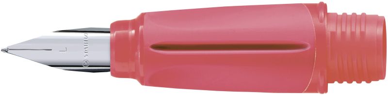 Griffstück für Schulfüller - STABILO EASYbuddy in koralle/rot - mit Linkshänder-Feder L