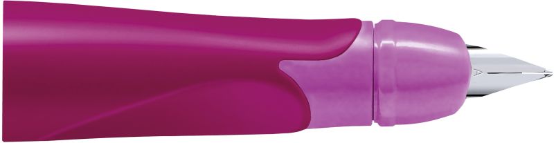 Linkshänder-Griffstück für ergonomischen Schulfüller mit Anfänger-Feder A - STABILO EASYbirdy in beere/pink