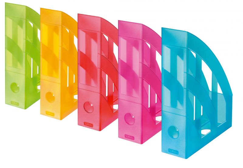 Herlitz 5 Stehsammler/Plastik Stehordner / 5 Rainbow Colors