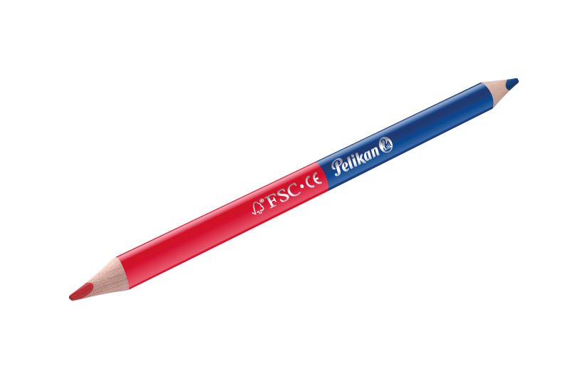 Pelikan Rot-Blau Stift zum Silbentrennen, dick, dreieckig