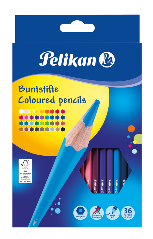 Pelikan Buntstifte 36er lackiert