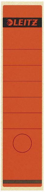 Leitz 1640 Rückenschilder - Papier, lang/breit, 100 Stück, rot