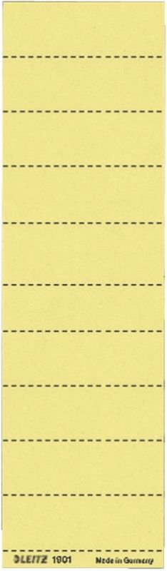 Leitz 1901 Blanko-Schildchen - Karton, 100 Stück, gelb