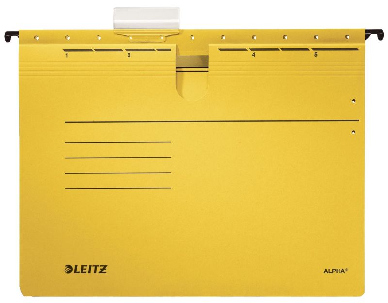 Leitz 1984 Hängehefter ALPHA® - kfm. Heftung, Pendarec-Karton, gelb