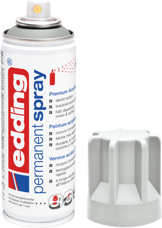 edding 5200 Permanentspray Premium Acryllack lichtgrau matt RAL 7035