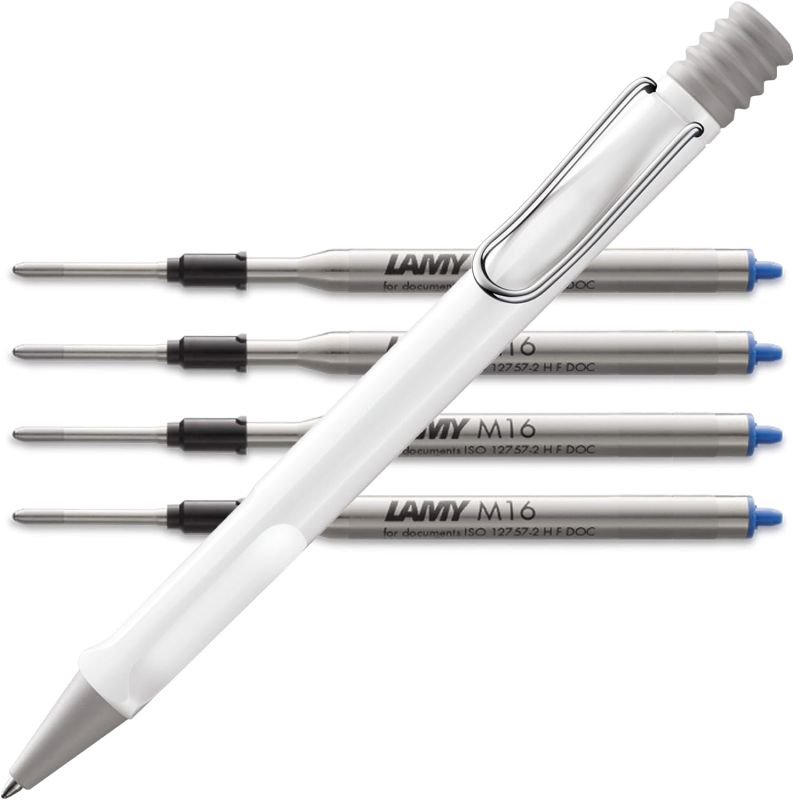 Lamy safari white Kugelschreiber - Bundle mit Minen