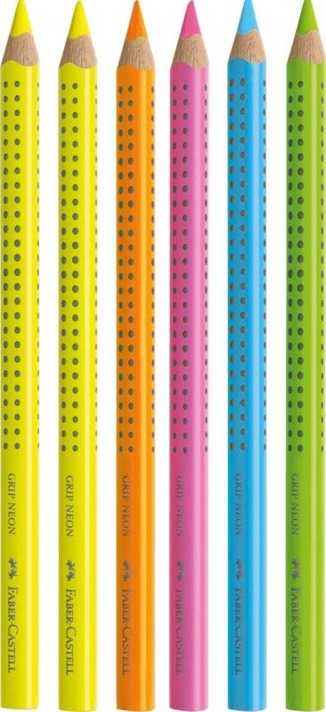 Faber-Castell Textmarker Jumbo Grip Neon 5er Set