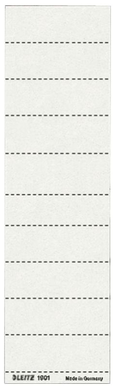 100 LEITZ Hängeregister - Beschriftungsschildchen / 60,0 x 21,0 mm / Karton/ für LEITZ Alpha / weiß