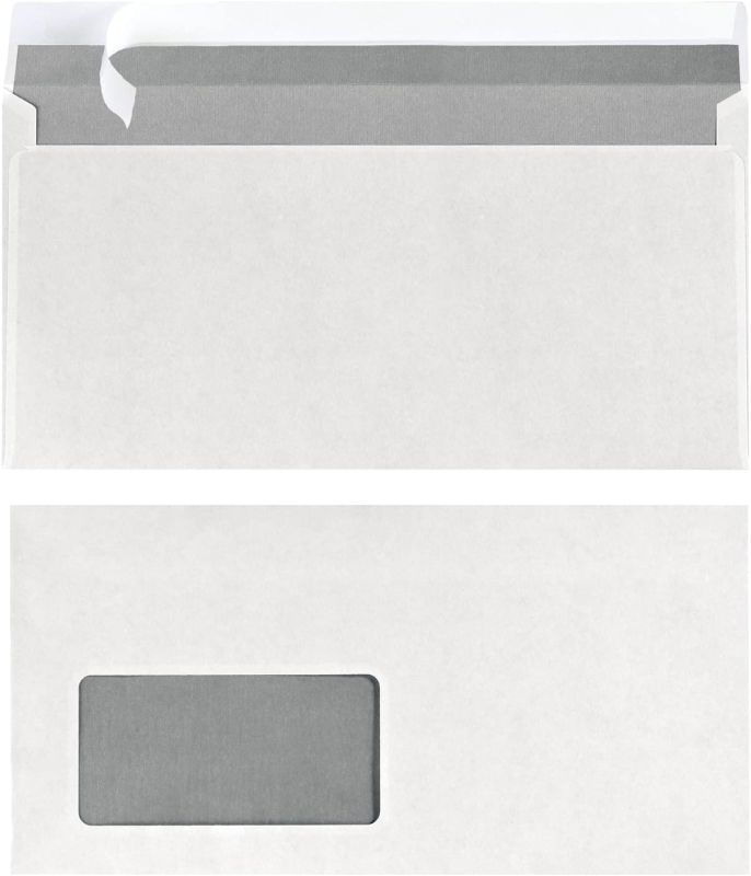 Herlitz Briefumschläge DIN lang haftklebend (mit Fenster | 50 Stück)