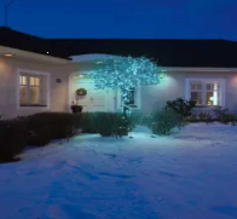 Konstsmide 3627-440 - Micro LED Lichterkette, 40 blaue Dioden, Außenbereich