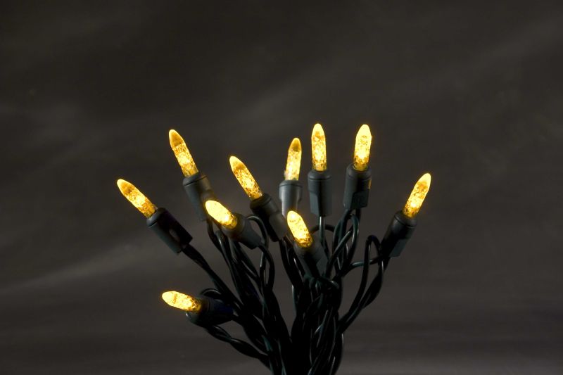 Konstsmide 3602-000 - 40er LED Lichterkette mit gelben Dioden - Innebereich