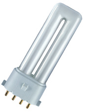 OSRAM Kompaktleuchtstofflampe DULUX S/E, 9 Watt, 2G7
