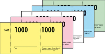 sigel Nummernblock 1-1000, 105 x 50 mm