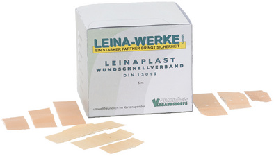 LEINAPLAST Pflaster 1 m x 6 cm, Non woven, weiß