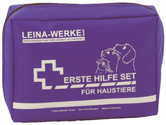 LEINA Erste-Hilfe-Set für Haustiere, 24-teilig, blau