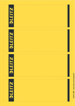 LEITZ Ordnerrücken-Etikett, 61 x 192 mm, kurz, breit, grau