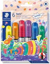 STAEDTLER Gelmalstift Noris Glitter, 6er Kartonetui