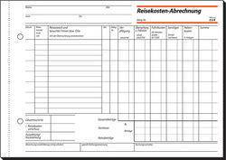 sigel Formularbuch Reisekostenabrechnung, A4, 50 Blatt