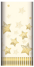 PAPSTAR Weihnachts-Tischdecke Sparkling Stars, rot