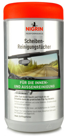 NIGRIN Scheiben-Reinigungstücher, Spenderbox