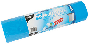 PAPSTAR Müllsäcke HDPE, 120 Liter, blau