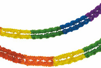 PAPSTAR Großraumgirlande Rainbow, 250 mm, aus Papier