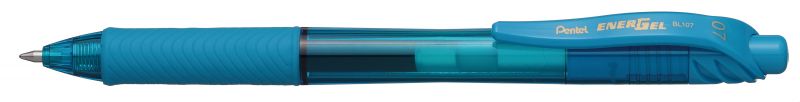 Pentel Liquid Gel-Tintenroller EnerGelX BL107, Druckmechanik, nachfüllbar, 0,35mm, Hellblau