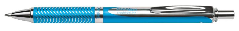 Pentel Liquid Gel-Tintenroller EnerGel Sterling BL407, Druckmechanik, nachfüllbar, 0,35mm, Schwarz