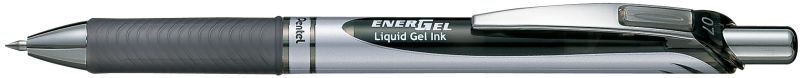 Pentel Liquid Gel-Tintenroller EnerGel BL77, Druckmechanik, nachfüllbar, 0,35mm, Schwarz
