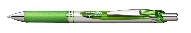 Pentel Liquid Gel-Tintenroller EnerGel BL77, Druckmechanik, nachfüllbar, 0,35mm, Hellgrün