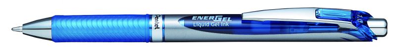 Pentel Liquid Gel-Tintenroller EnerGel BL80, Druckmechanik, nachfüllbar, 0,5mm, Blau