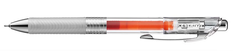 Pentel Liquid Gel-Tintenroller EnerGel Pure BLN75TL, Druckmechanik, nachfüllbar, 0,25mm, Orange